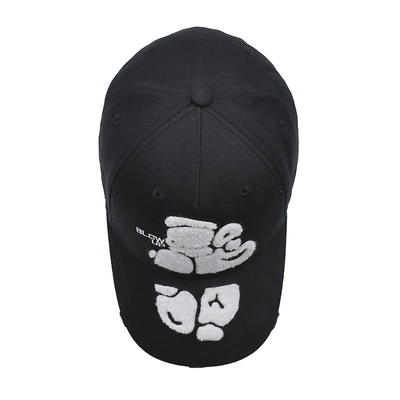 Cappello da baseball ricamato con asciugamano con bordo curvo e fibbia di metallo personalizzata