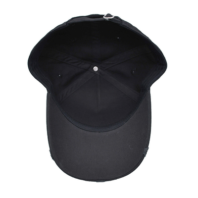 Cappello da baseball ricamato con asciugamano con bordo curvo e fibbia di metallo personalizzata