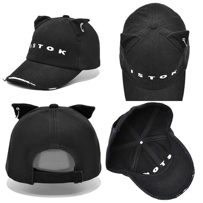 Visore curvo 6 pannelli cappello da baseball personalizzare il tuo stile con cotone con distressed