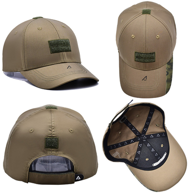 Strappo a velcro regolabile 6 pannelli cappuccio da baseball con visore curvo e 6 occhiali