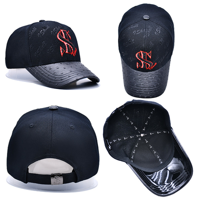 Strappo regolabile e design strutturato 6 pannelli cappello da baseball per personalizzazione