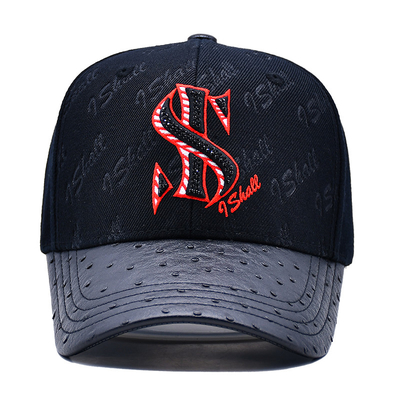 Strappo regolabile e design strutturato 6 pannelli cappello da baseball per personalizzazione