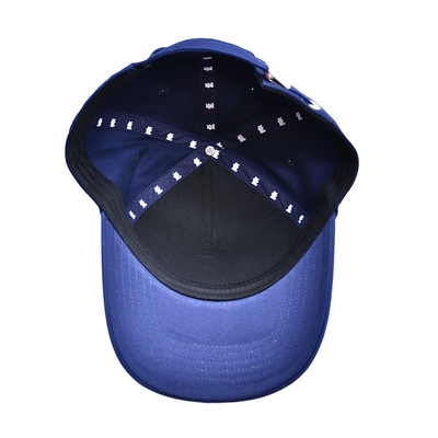 Stylish cappello da baseball a 5 pannelli in tessuto di cotone con logo ricamato e cuciture