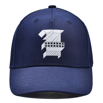 Stylish cappello da baseball a 5 pannelli in tessuto di cotone con logo ricamato e cuciture