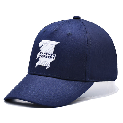 Stylish cappello da baseball a 5 pannelli in tessuto di cotone con logo ricamato e cuciture