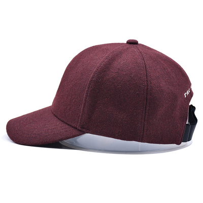 Cappuccio da baseball a 6 pannelli con chiusura regolabile e fascia di cotone