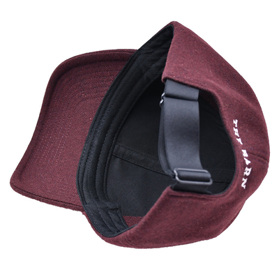 Cappuccio da baseball a 6 pannelli con chiusura regolabile e fascia di cotone