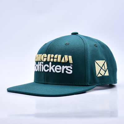 Logo ricamato in 3D di elegante qualità 6 pannelli Cappello Snapback Vendita calda
