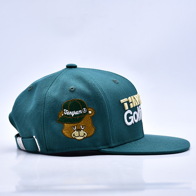 Logo ricamato in 3D di elegante qualità 6 pannelli Cappello Snapback Vendita calda