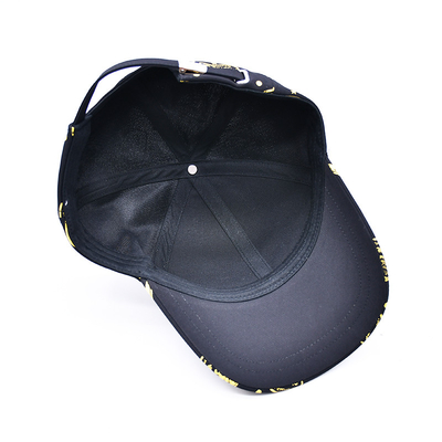 Stampa a schermo personalizzata Logo Non strutturato 6 pannelli Cappuccio da baseball con visiera curva