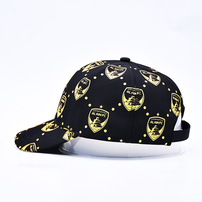 Stampa a schermo personalizzata Logo Non strutturato 6 pannelli Cappuccio da baseball con visiera curva