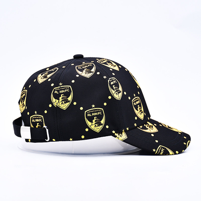 Stampa a schermo personalizzata Logo Non strutturato 6 pannelli Cappuccio da baseball con visiera curva
