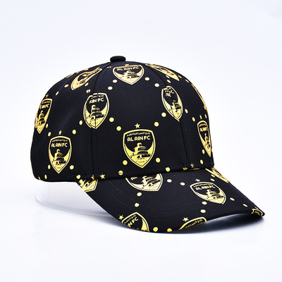 Stampa a schermo personalizzata Logo Non strutturato 6 pannelli Cappuccio da baseball con visiera curva