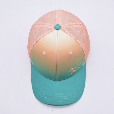 prezzo di fabbrica Sei pannelli costruiti camionista Baseball Cap Match Il colore del tessuto