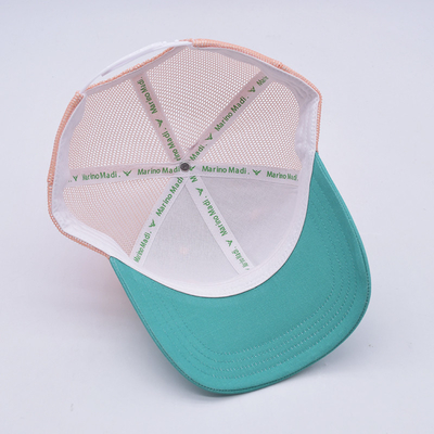 prezzo di fabbrica Sei pannelli costruiti camionista Baseball Cap Match Il colore del tessuto