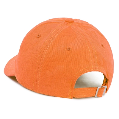 Ingrosso 6 pannelli Cappuccio da baseball a bordo curvo Cappuccio unisex Orange Sprot