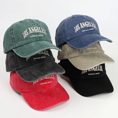 Sconto 6 cappelli da baseball con visore curvo a ricamo piatto
