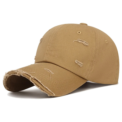 Fashion Khaki Outdoor Hat 6 Visore curvo Con cappello da baseball con prezzo inferiore