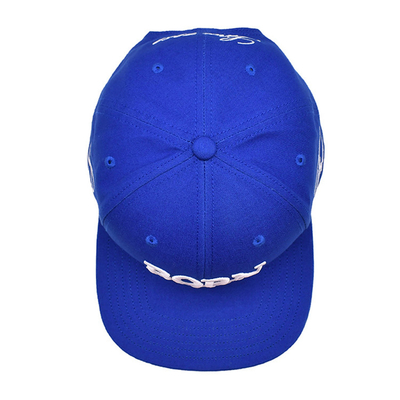 Cappello Snapback a bordo piatto traspirante con logo ricamato su misura