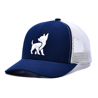 Cappuccio da camion unisex a maglia con logo ricamato e nastro interno