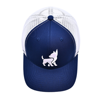 Cappuccio da camion unisex a maglia con logo ricamato e nastro interno
