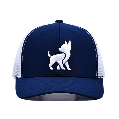 Cappuccio da camion unisex a maglia con logo ricamato e nastro interno