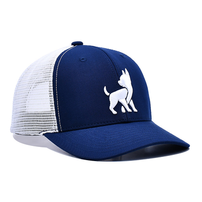 Cappuccio da camion unisex a maglia con logo ricamato e nastro interno