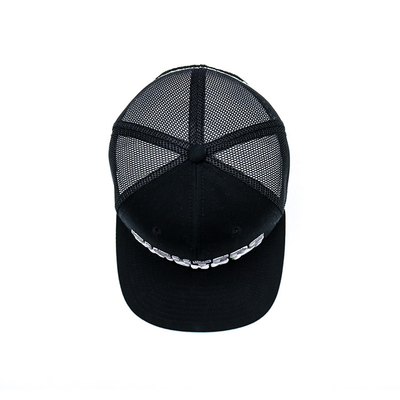 Cappuccio di camion ricamato / Cappuccio di camion Snapback con Snapback di plastica e logo personalizzato