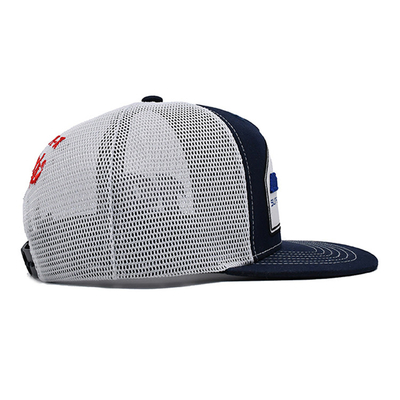 Cappuccio per camionisti a profilo costruito con Snapback di plastica e logo ricamato