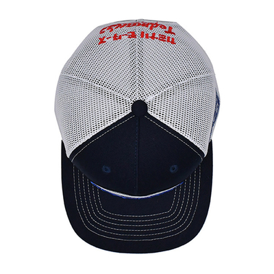 Cappuccio per camionisti a profilo costruito con Snapback di plastica e logo ricamato