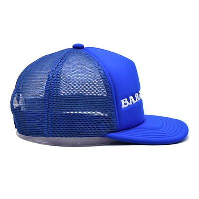 Logo ricamato Cappello per tutte le stagioni 6 pannelli Cappelli costruiti con visore a spugna e pannello anteriore
