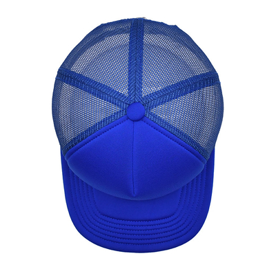 Logo ricamato Cappello per tutte le stagioni 6 pannelli Cappelli costruiti con visore a spugna e pannello anteriore