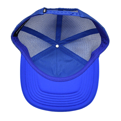 Logo ricamato Cappello per tutte le stagioni 6 pannelli Cappelli costruiti con visore a spugna e pannello anteriore