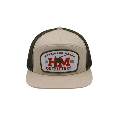 Cappuccio da camion di cotone unisex con visiera piatta e cerotto tessuto Snapback con contorno ricamato
