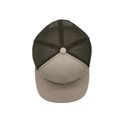 Cappuccio da camion di cotone unisex con visiera piatta e cerotto tessuto Snapback con contorno ricamato
