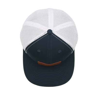 Occhiali ricamati personalizzati 6 pannello Trucker Cap con visore pre curvo