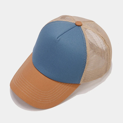 Oem di alta qualità all'ingrosso Mesh Trucker Cap 5 pannello Plain Back Trucker Cap Custom Gorras Mesh Caps