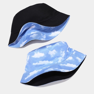 Oem 100% di cotone Cappello da secchio inversibile da balde da spiaggia di alta qualità Cappelli da pescatore a doppia faccia personalizzati