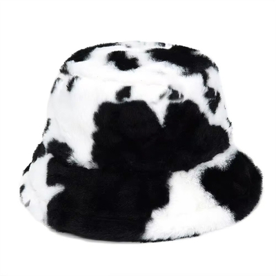 Donne all'aria aperta Inverno caldo Pelliccia Fallace Cappello Bottone Pelliccio Soft Velvet Pelliccio Pescatore Cappelli Ragazza Moda Panama