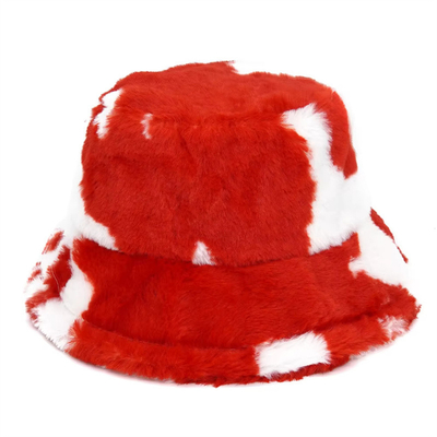 Donne all'aria aperta Inverno caldo Pelliccia Fallace Cappello Bottone Pelliccio Soft Velvet Pelliccio Pescatore Cappelli Ragazza Moda Panama