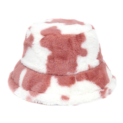 Donne all'aria aperta Inverno caldo Pelliccia Fallace Cappello Bottone Pelliccio Soft Velvet Pelliccio Pescatore Cappelli Ragazza Moda Panama