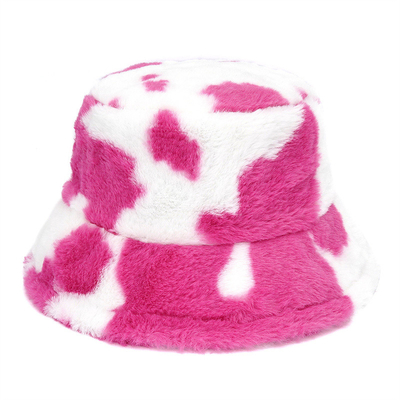 Donne all'aria aperta Inverno caldo Pelliccia Fallace Cappello Bottone Pelliccio Soft Velvet Pelliccio Pescatore Cappelli Ragazza Moda Panama