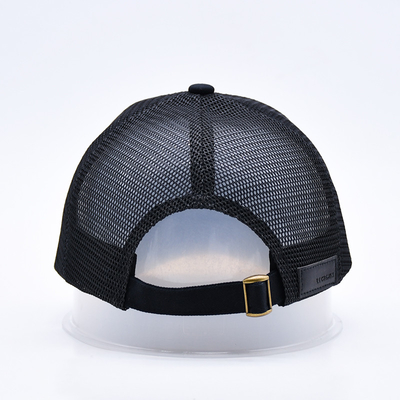 Nero 6 pannelli reticolato Cappello da camionista Glitter Cappello da camionista Sequins di moda di alta qualità Ricamo Cappelli da camionista