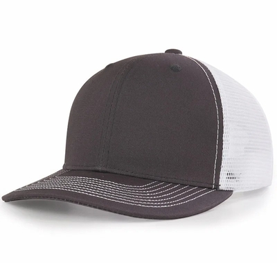 Cappello a maglia pre-curva di cotone con cappuccio di plastica