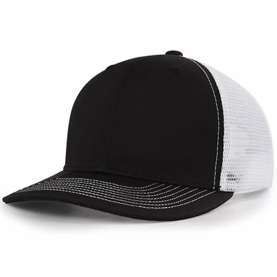 Cappello a maglia pre-curva di cotone con cappuccio di plastica