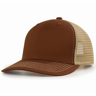 Cappello a maglia pre-curva di cotone con cappuccio di plastica