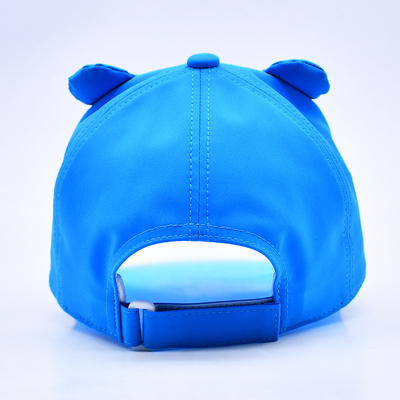 Fabbrica di cappelli OEM Ingrosso di alta qualità 5 pannelli Bambini Cappuccio da baseball Custom trasparente Pvc bordo Bambini cappelli da baseball