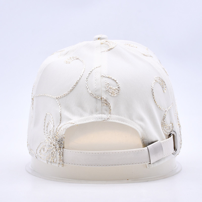 Moda Hip Hop Curve Brim Sports White Baseball Caps Wholesale Custom Baseball Hat ricamato