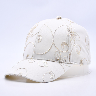Moda Hip Hop Curve Brim Sports White Baseball Caps Wholesale Custom Baseball Hat ricamato