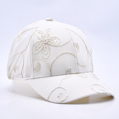 Moda Hip Hop Curve Brim Sports White Baseball Caps Wholesale Custom Baseball Hat ricamato